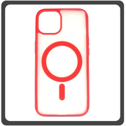 Θήκη Πλάτης - Back Cover, Silicone Σιλικόνη Frosted Edge Macaroon Magnetic Case Red Κόκκινο For iPhone 11 Pro