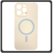 Θήκη Πλάτης - Back Cover, Silicone Σιλικόνη Liquid Silicone Magnetic Protection Case White Άσπρο For iPhone 14 Pro Max
