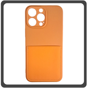 Θήκη Πλάτης - Back Cover, Silicone Σιλικόνη Liquid Inserted TPU Protective Case Orange Πορτοκαλί For iPhone 14 Pro Max