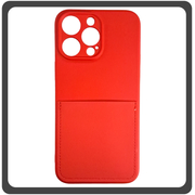 Θήκη Πλάτης - Back Cover, Silicone Σιλικόνη Liquid Inserted TPU Protective Case Red Κόκκινο For iPhone 14 Pro Max