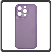 Θήκη Πλάτης - Back Cover, Silicone Σιλικόνη Ultra Thin Feather PP Case Purple Μωβ For iPhone 14 Pro Max