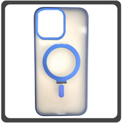 Θήκη Πλάτης - Back Cover, Silicone Σιλικόνη Creative Invisible Bracket Protective Case Navy Blue Μπλε For iPhone 14 Plus