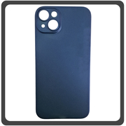 Θήκη Πλάτης - Back Cover, Silicone Σιλικόνη Ultra Thin Feather PP Case Dark Blue Μπλε For iPhone 14 Plus