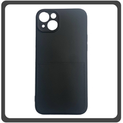 Θήκη Πλάτης - Back Cover, Silicone Σιλικόνη Liquid Inserted TPU Protective Case Black Μαύρο For iPhone 14 Plus