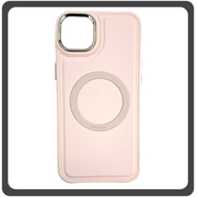 Θήκη Πλάτης - Back Cover, Silicone Σιλικόνη Liquid Magnetic Skin Protection Case Pink Ροζ For iPhone 14 Plus