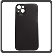Θήκη Πλάτης - Back Cover, Silicone Σιλικόνη Ultra Thin Feather PP Case Dark Black Μαύρο For iPhone 14