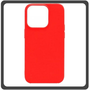Θήκη Πλάτης - Back Cover, Silicone Σιλικόνη High Quality Liquid TPU Soft Protective Case 2.0mm Red Κόκκινο For iPhone 14 Pro