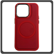 Θήκη Πλάτης - Back Cover, Silicone Σιλικόνη Liquid Magnetic Skin Protection Case Red Κόκκινο For iPhone 14 Pro