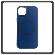 Θήκη Πλάτης - Back Cover, Silicone Σιλικόνη Liquid Magnetic Skin Protection Case Blue Μπλε For iPhone 12 Pro Max