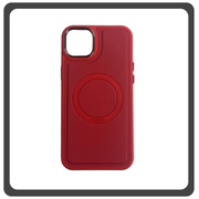 Θήκη Πλάτης - Back Cover, Silicone Σιλικόνη Liquid Magnetic Skin Protection Case Red Κόκκινο For iPhone 12 Pro Max