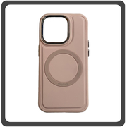 Θήκη Πλάτης - Back Cover, Silicone Σιλικόνη Liquid Magnetic Skin Protection Case Pink Ροζ For iPhone 12 / 12 Pro
