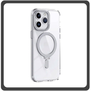 Θήκη Πλάτης - Back Cover, Silicone Σιλικόνη Creative Invisible Bracket Protective Case Silver Ασημί For iPhone 12 / 12 Pro