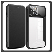 Θήκη Book, Leather Δερματίνη Colorful Magnetic Case Black Μαύρο For iPhone 13