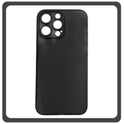 Θήκη Πλάτης - Back Cover, Silicone Σιλικόνη Ultra Thin Feather PP Case Black Μαύρο For iPhone 13 Pro