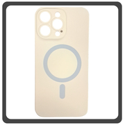 Θήκη Πλάτης - Back Cover, Silicone Σιλικόνη Liquid Silicone Magnetic Protection Case White Άσπρο For iPhone 13 Pro