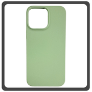 Θήκη Πλάτης - Back Cover, Silicone Σιλικόνη High Quality Liquid TPU Soft Protective Case Green Πράσινο For iPhone 13 Pro Max