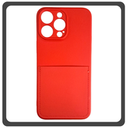Θήκη Πλάτης - Back Cover, Silicone Σιλικόνη Liquid Inserted TPU Protective Case Red Κόκκινο For iPhone 13 Pro