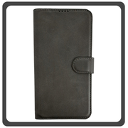 Θήκη Book, Leather Δερματίνη Flap Wallet Case with Clasp Gray Γκρι For iPhone 13 Pro Max