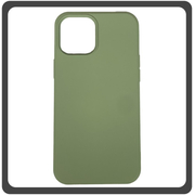 Θήκη Πλάτης - Back Cover, Silicone Σιλικόνη High Quality Liquid TPU Soft Protective Case Matcha Green Πράσινο For iPhone 12 / 12 Pro