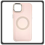Θήκη Πλάτης - Back Cover, Silicone Σιλικόνη Liquid Magnetic Skin Protection Case Pink Ροζ For iPhone 13