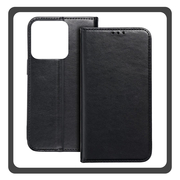 Θήκη Book, Leather Δερματίνη Print Wallet Case Black Μαύρο For iPhone 12 Mini