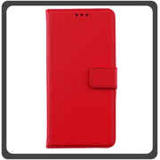 Θήκη Book, Leather Δερματίνη Flap Wallet Case with Clasp Red Κόκκινο For iPhone 12 / 12 Pro