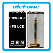 HQ OEM Ulefone Power 3, Power3, IPS LCD Display Screen Assembly &Omicron;&theta;ό&nu;&eta; + Touch Screen Digitizer &Mu;&eta;&chi;&alpha;&nu;&iota;&sigma;&mu;ό&sigmaf; &Alpha;&phi;ή&sigmaf; Black &Mu;&alpha;ύ&rho;&omicron; (Grade AAA)