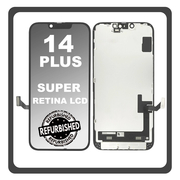 iPhone 14 Plus, iPhone 14+ (A2886, A2632), Super Retina XDR OLED LCD Display Screen Assembly Οθόνη + Touch Screen Digitizer Μηχανισμός Αφής Space Black Μαύρο (Ref By Apple)