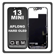 HQ OEM Συμβατό Με Apple iPhone 13 mini (A2628, A2481) APLONG HARD OLED LCD Display Screen Assembly Οθόνη + Touch Screen Digitizer Μηχανισμός Αφής Black Μαύρο (Premium A+) (Lifetime Warranty Για Συνεργατες B2B​)