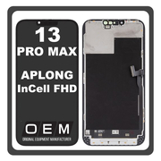 HQ OEM Συμβατό Με Apple iPhone 13 Pro Max (A2643, A2484) APLONG InCell FHD LCD Display Screen Assembly Οθόνη + Touch Screen Digitizer Μηχανισμός Αφής Black Μαύρο (Premium A+) (Lifetime Warranty Για Συνεργατες B2B​)