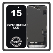 iPhone 15 , iPhone15 (A3090, A2846) Super Retina XDR OLEDLCD Display Screen Assembly Οθόνη + Touch Screen Digitizer Μηχανισμός Αφής Black Μαύρο (Ref By Apple) (Lifetime Warranty Για Συνεργατες B2B​)