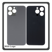 HQ OEM Συμβατό Με Apple iPhone 14 Pro Max (A2894), Premium Aftermarket Rear Back Battery Cover with Camera Big Hole Πίσω Κάλυμμα Πλάτη Καπάκι Μπαταρίας Space Black Μαύρο (Premium A+)