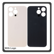 HQ OEM Συμβατό Με Apple iPhone 14 Pro Max (A2894), Premium Aftermarket Rear Back Battery Cover with Camera Big Hole Πίσω Κάλυμμα Πλάτη Καπάκι Μπαταρίας Gold Χρυσό (Premium A+)