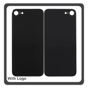 HQ OEM Συμβατό Με iPhone SE (2020) (A2275, A2296) Premium Aftermarket Rear Back Battery Cover with Camera Big Hole Πίσω Κάλυμμα Πλάτη Καπάκι Μπαταρίας Black Μαύρο (Premium A+)