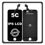 iPhone 5c, iPhone5C (A1456, A1507) IPS LCD Display Screen Assembly Οθόνη + Touch Screen Digitizer Μηχανισμός Αφής Black Μαύρο (Ref By Apple) (Lifetime Warranty Για Συνεργάτες B2B​)