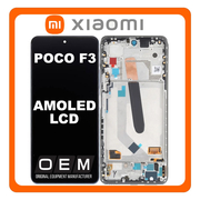 HQ OEM &Sigma;&upsilon;&mu;&beta;&alpha;&tau;ό &Mu;&epsilon; Xiaomi Poco F3 5G (M2012K11AG) AMOLED LCD Display Screen Assembly &Omicron;&theta;ό&nu;&eta; + Touch Screen Digitizer &Mu;&eta;&chi;&alpha;&nu;&iota;&sigma;&mu;ό&sigmaf; &Alpha;&phi;ή&sigmaf; + Frame Bezel &Pi;&lambda;&alpha;ί&sigma;&iota;&omicron; &Sigma;&alpha;&sigma;ί Deep Ocean Blue &Mu;&pi;&lambda;&epsilon; (Premium A+)