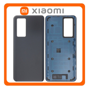 HQ OEM &Sigma;&upsilon;&mu;&beta;&alpha;&tau;ό &Mu;&epsilon; Xiaomi 12T 5G (22071212AG) / 12T Pro (22081212UG, 22081212G), Rear Back Battery Cover &Pi;ί&sigma;&omega; &Kappa;&alpha;&pi;ά&kappa;&iota; &Pi;&lambda;ά&tau;&eta; &Mu;&pi;&alpha;&tau;&alpha;&rho;ί&alpha;&sigmaf; Black &Mu;&alpha;ύ&rho;&omicron; (Premium A+)