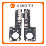 HQ OEM Συμβατό Με Xiaomi Redmi Note 13 5G (2312DRAABG, 2312DRAABI), USB Type-C Charging Dock Connector Flex Sub Board, Καλωδιοταινία Υπό Πλακέτα Φόρτισης + Microphone Μικρόφωνο (Premium A+)