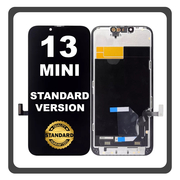 HQ OEM &Sigma;&upsilon;&mu;&beta;&alpha;&tau;ό &Mu;&epsilon; Apple iPhone 13 Mini (A2628, A2481) HARD Standard Version Super Retina XDR OLED LCD Display Screen Assembly &Omicron;&theta;ό&nu;&eta; + Touch Screen DIgitizer &Mu;&eta;&chi;&alpha;&nu;&iota;&sigma;&mu;ό&sigmaf; &Alpha;&phi;ή&sigmaf; Black &Mu;&alpha;ύ&rho;&omicron; (Premium A+)