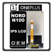 HQ OEM &Sigma;&upsilon;&mu;&beta;&alpha;&tau;ό &Mu;&epsilon; OnePlus Nord N100 (BE2013, BE2015) IPS LCD Display Screen Assembly &Omicron;&theta;ό&nu;&eta; + Touch Screen Digitizer &Mu;&eta;&chi;&alpha;&nu;&iota;&sigma;&mu;ό&sigmaf; &Alpha;&phi;ή&sigmaf; Black &Mu;&alpha;ύ&rho;&omicron; (Premium A+)