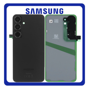 Γνήσια Original Samsung Galaxy S24 5G (SM-S921B, SM-S921B/DS) Rear Back Battery Cover + Camera Lens Πίσω Κάλυμμα Καπάκι Πλάτη Μπαταρίας + Τζαμάκι Κάμερας Onyx Black Μαύρο GH82-33101A (Service Pack By Samsung)