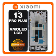 Γνήσια Original Xiaomi Redmi Note 13 Pro Plus 5G, Redmi Note 13 Pro+ 5G (23090RA98C, 23090RA98G) AMOLED LCD Display Screen Assembly Οθόνη + Touch Screen Digitizer Μηχανισμός Αφής Aurora Purple Μωβ 560003N16U00 (Service Pack By Xiaomi)