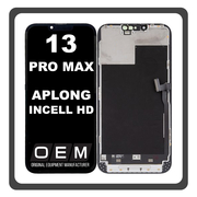 HQ OEM Συμβατό Με Apple iPhone 13 Pro Max (A2643, A2484) APLONG In-Cell-HD, InCell-HD LCD Display Screen Assembly Οθόνη + Touch Screen Digitizer Μηχανισμός Αφής With IC Removable Black Μαύρο (Premium A+) (Lifetime Warranty Για Συνεργατες B2B​)