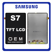 HQ OEM &Sigma;&upsilon;&mu;&beta;&alpha;&tau;ό &Mu;&epsilon; Samsung Galaxy Tab S7 11.0" (SM-T870, SM-T875, SM-T876B) TFT LCD Display Screen Assembly &Omicron;&theta;ό&nu;&eta; + Touch Screen Digitizer &Mu;&eta;&chi;&alpha;&nu;&iota;&sigma;&mu;ό&sigmaf; &Alpha;&phi;ή&sigmaf; Black &Mu;&alpha;ύ&rho;&omicron; (Premium A+)