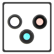 HQ OEM Συμβατό Με Apple iPhone 15 Pro Max, iPhone 15 ProMax (A2849, A3105) Main Camera Lens Τζαμάκι Κάμερας + Frame Bezel Πλαίσιο Black Titanium Μαύρο (Premium A+)