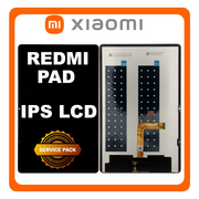 Γνήσια Original Xiaomi Redmi Pad (22081283G) IPS LCD Display Screen Assembly Οθόνη + Touch Screen Digitizer Μηχανισμός Αφής + Frame Bezel Πλαίσιο Σασί Black Μαύρο 5600020L8300 (Service Pack By Xiaomi)