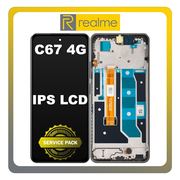 &Gamma;&nu;ή&sigma;&iota;&alpha; Original Realme C67 4G (RMX3890) IPS LCD Display Screen Assembly &Omicron;&theta;ό&nu;&eta; + Touch Screen Digitizer &Mu;&eta;&chi;&alpha;&nu;&iota;&sigma;&mu;ό&sigmaf; &Alpha;&phi;ή&sigmaf; + Frame Bezel &Pi;&lambda;&alpha;ί&sigma;&iota;&omicron; &Sigma;&alpha;&sigma;ί Black Rock &Mu;&alpha;ύ&rho;&omicron; 621029000120 (Service Pack By Realme)