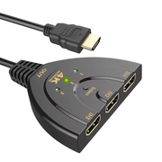 Switch Detech, Hdmi – 3xhdmi (F), 4k, Black - 17862