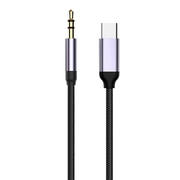 Cable Detech, usb-c – 3.5mm (М), 1.0m, Black - 18391