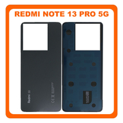 HQ OEM &Sigma;&upsilon;&mu;&beta;&alpha;&tau;ό &Mu;&epsilon; Redmi Note 13 Pro 5G (2312DRA50C, 2312CRAD3C), Rear Back Battery Cover &Pi;ί&sigma;&omega; &Kappa;&alpha;&pi;ά&kappa;&iota; &Pi;&lambda;ά&tau;&eta; &Mu;&pi;&alpha;&tau;&alpha;&rho;ί&alpha;&sigmaf; Midnight Black &Mu;&alpha;ύ&rho;&omicron; (Premium A+)